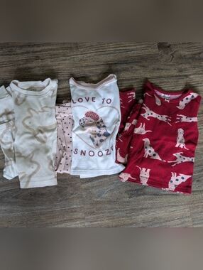 Lot Of 3 Carter's Pajama Sets SZ 2T